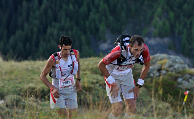 Iker Karrera y Kilian Jornet en el UTMB 2011 (Foto: Organización)